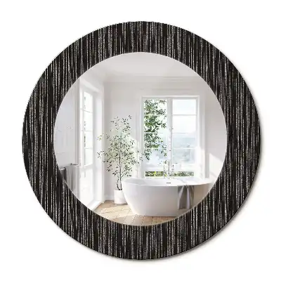 Kulaté dekorační zrcadlo na zeď abstraktní motiv