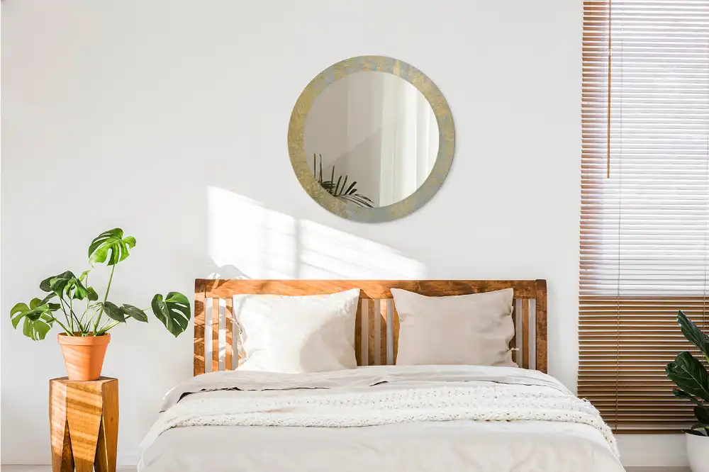 Kulaté dekorační zrcadlo na zeď vzor ve stylu loft