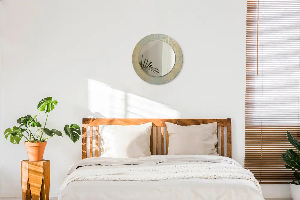 Kulaté dekorační zrcadlo na zeď vzor ve stylu loft