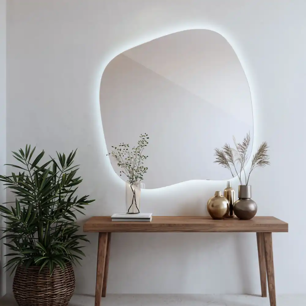 LED zrcadlo tvaru skvrny s podsvícením