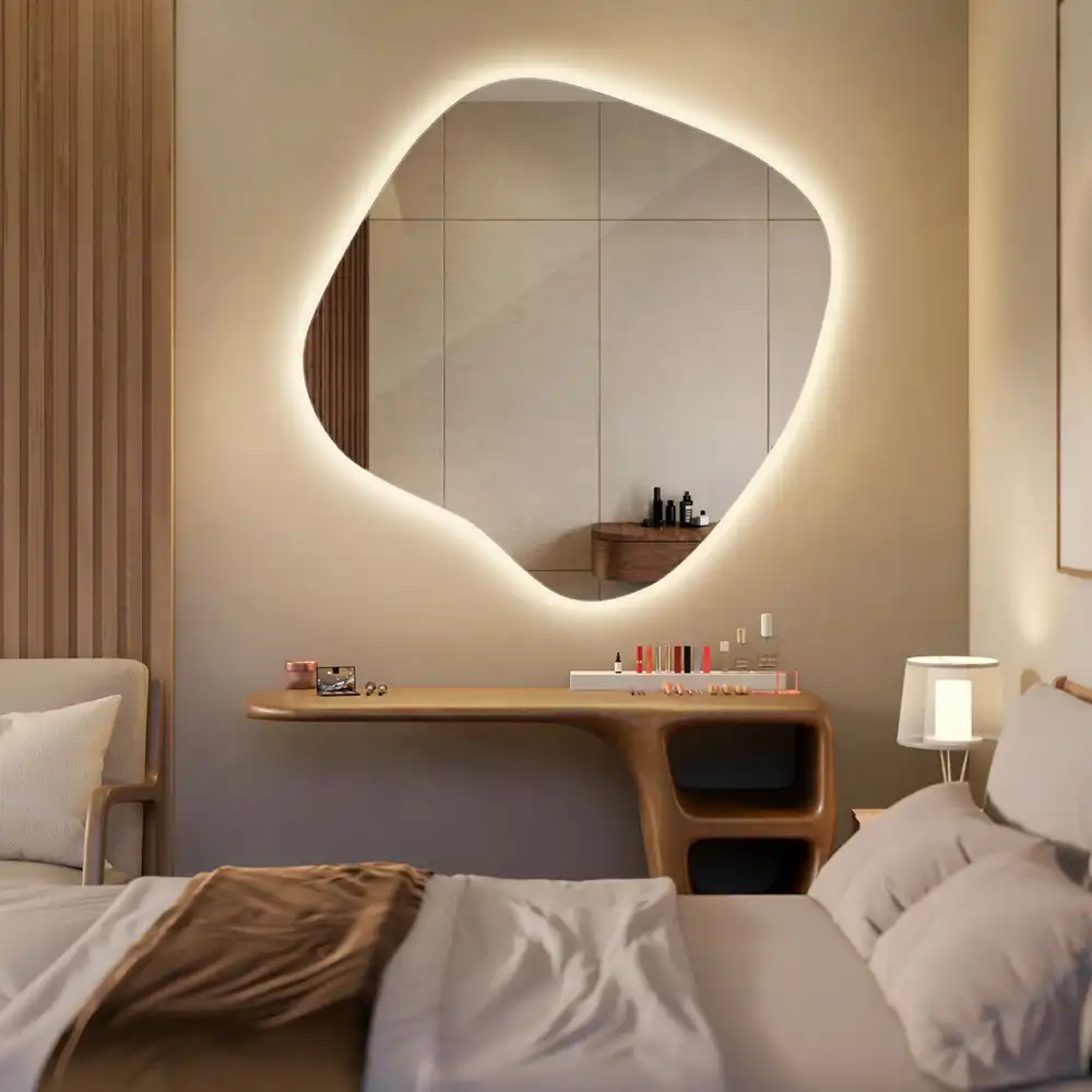 LED zrcadlo tvaru skvrny s podsvícením