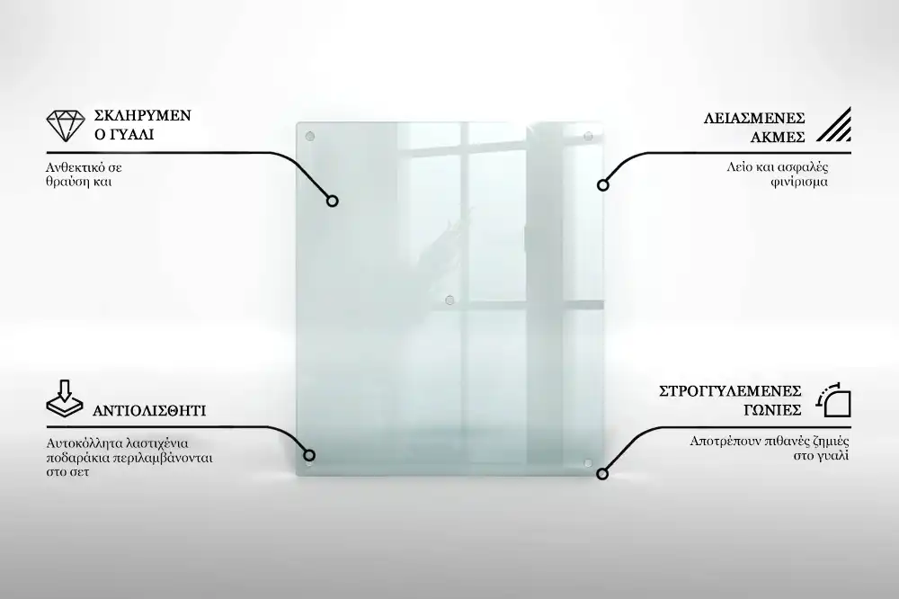 Transparentní obdélníkový kryt na varnou desku