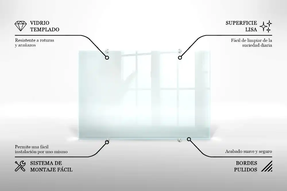 Transparentní kuchyňský panel