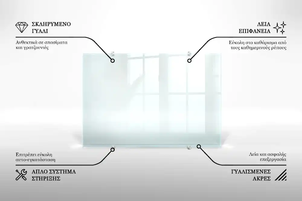 Transparentní kuchyňský panel