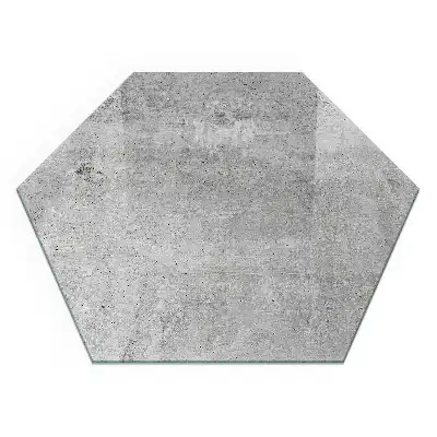 Šestihranná skla pod krbová kamna betonová textura v moderní verzi