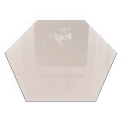 Šestihranná skla pod kamna světle růžová barva
