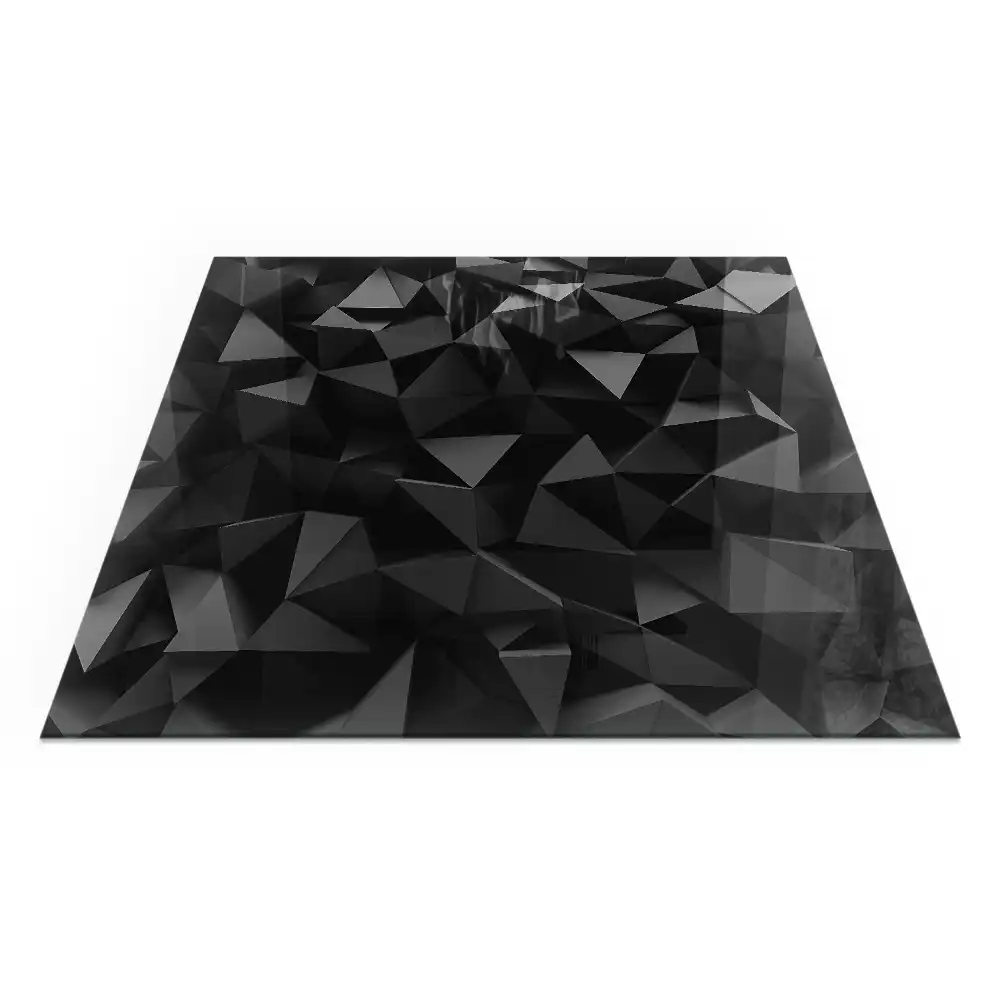 Čtvercové sklo před krbovou vložku trojrozměrná geometrie