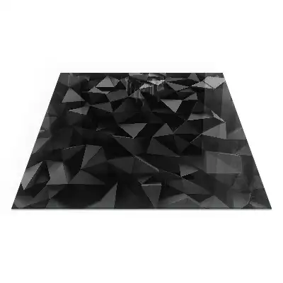 Čtvercové sklo před krbovou vložku trojrozměrná geometrie