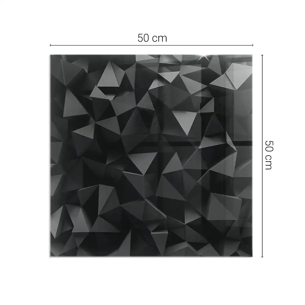 Čtvercové sklo před krbovou vložku trojrozměrná geometrie