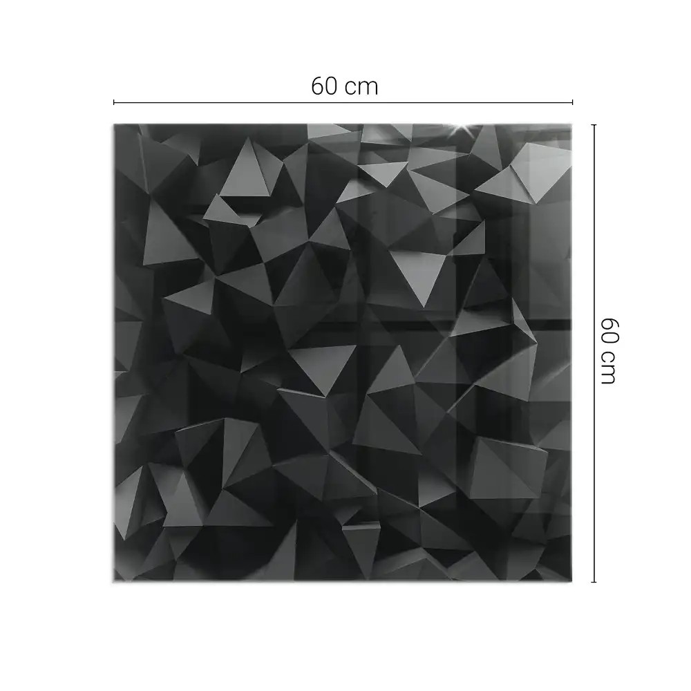 Čtvercové sklo před krbovou vložku trojrozměrná geometrie