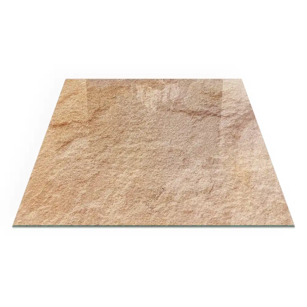 Čtvercové sklo před kamna textura přírodního kamene