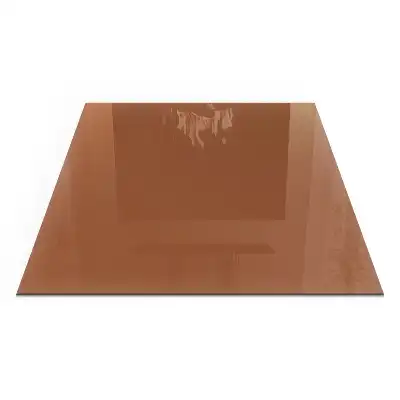 Čtvercové sklo před krbovou vložku hnědá barva