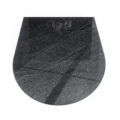 Půloválné sklo před krbovou vložku motiv přírodního kamene