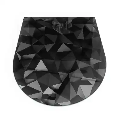 Půloválné sklo pod krb vícerozměrný geometrický systém