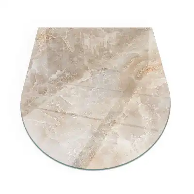 Půloválné sklo před kamna se vzorem přírodních minerálů