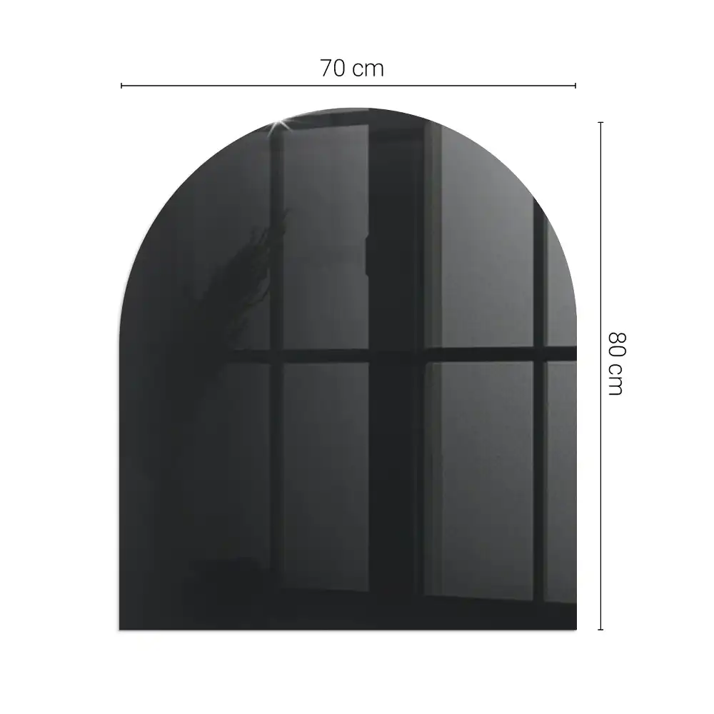 Půloválná nehořlavá podložka pod kamna černá barva