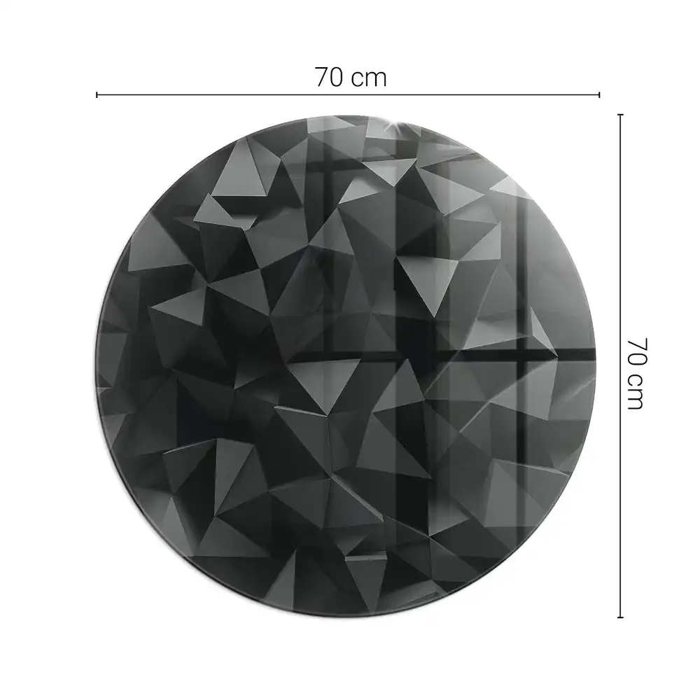 Kulatá podložka před krb geometrie ve třech rozměrech