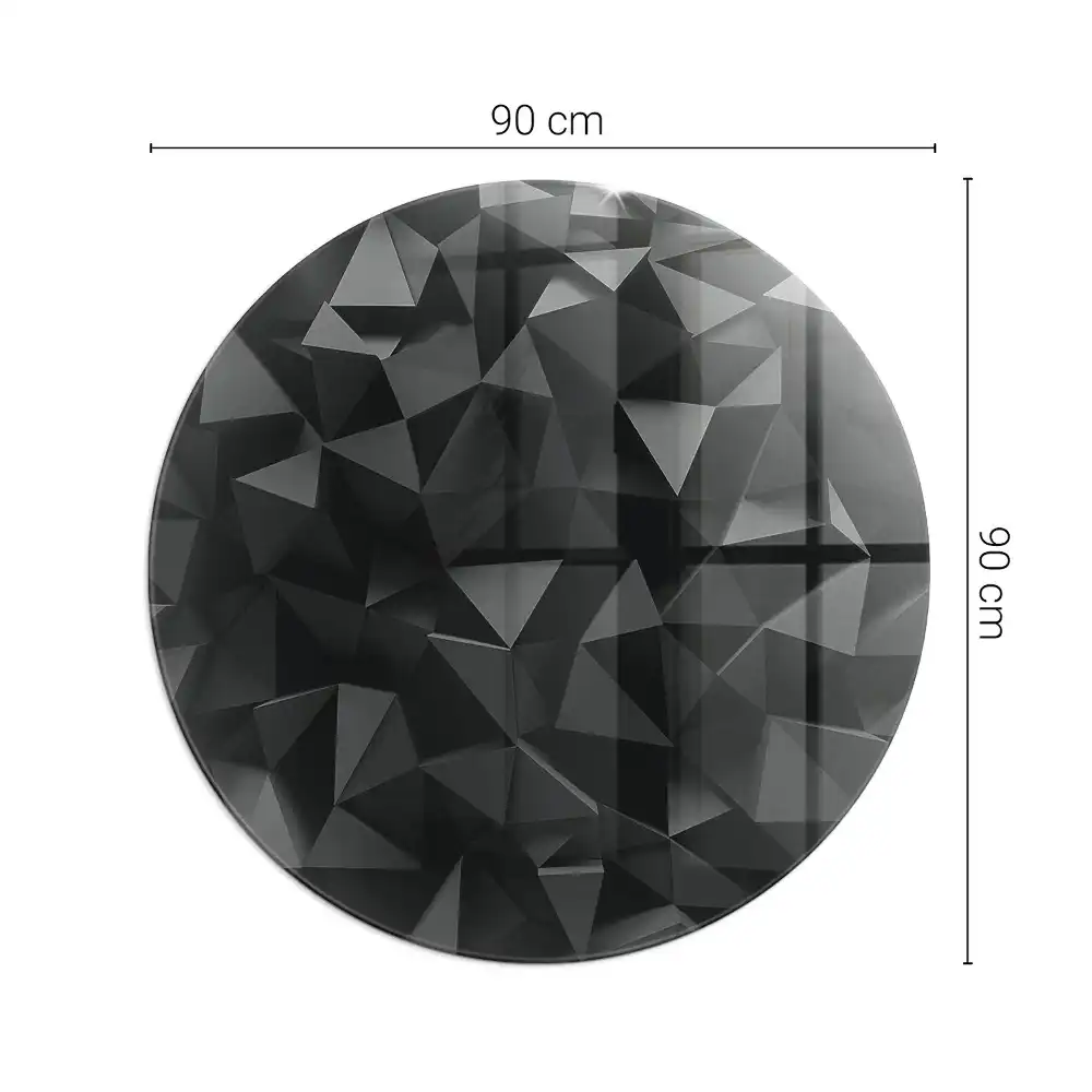 Kulatá podložka před krb geometrie ve třech rozměrech