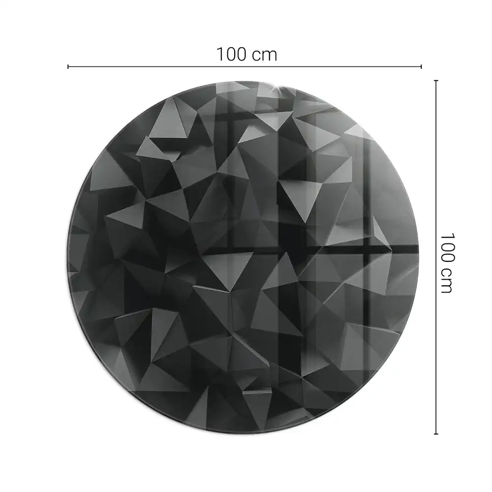 Kulatá podložka před krb geometrie ve třech rozměrech