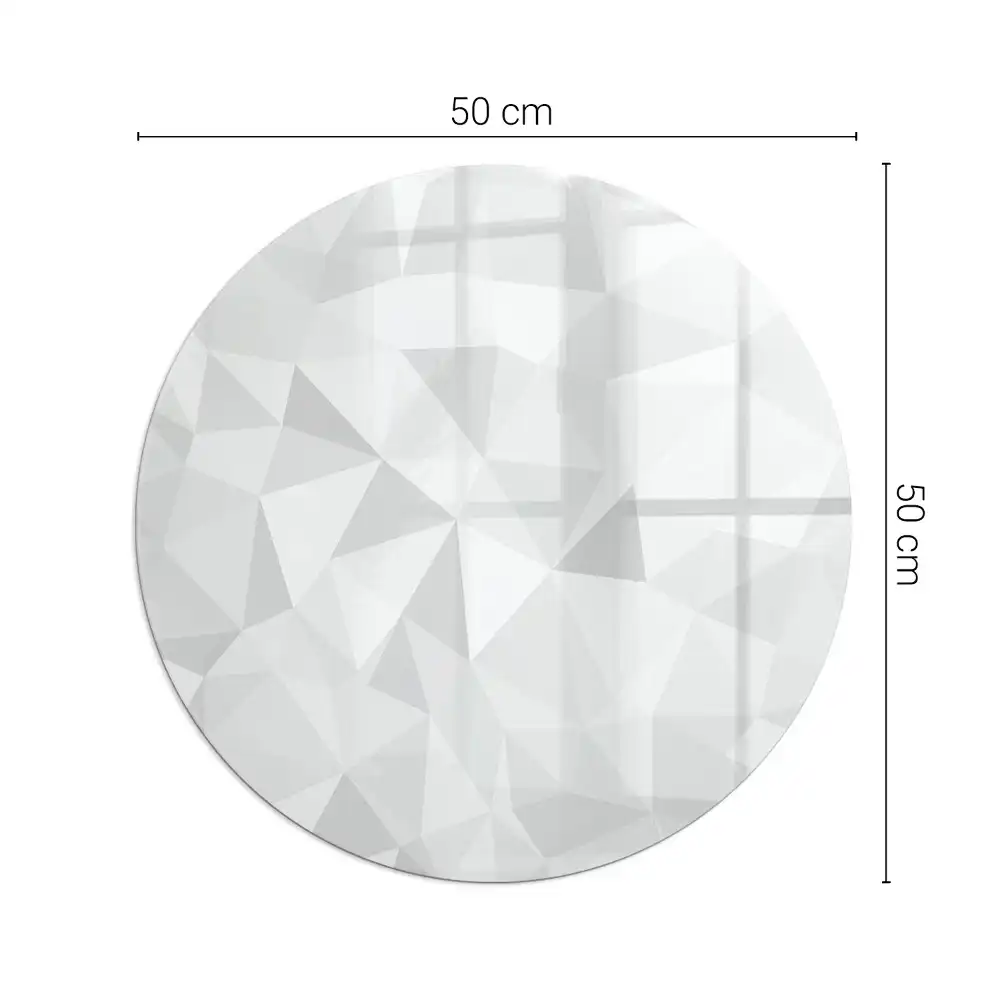 Kulatá podložka před krb geometrická abstrakce ve tvarech