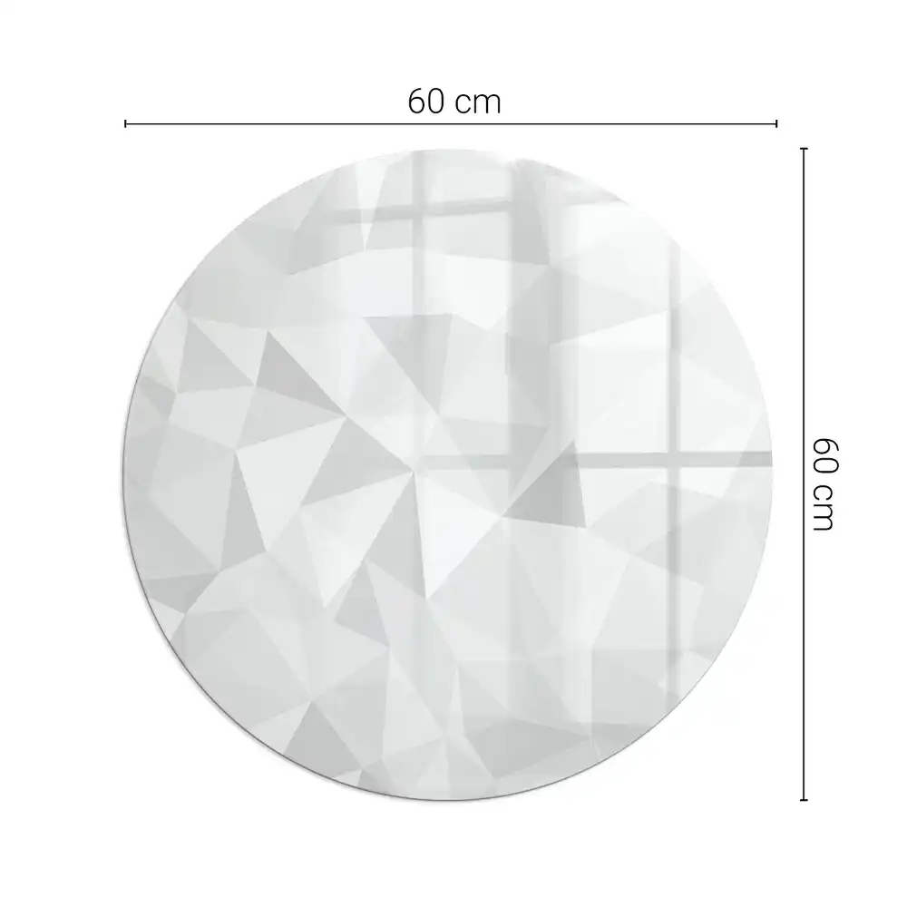 Kulatá podložka před krb geometrická abstrakce ve tvarech