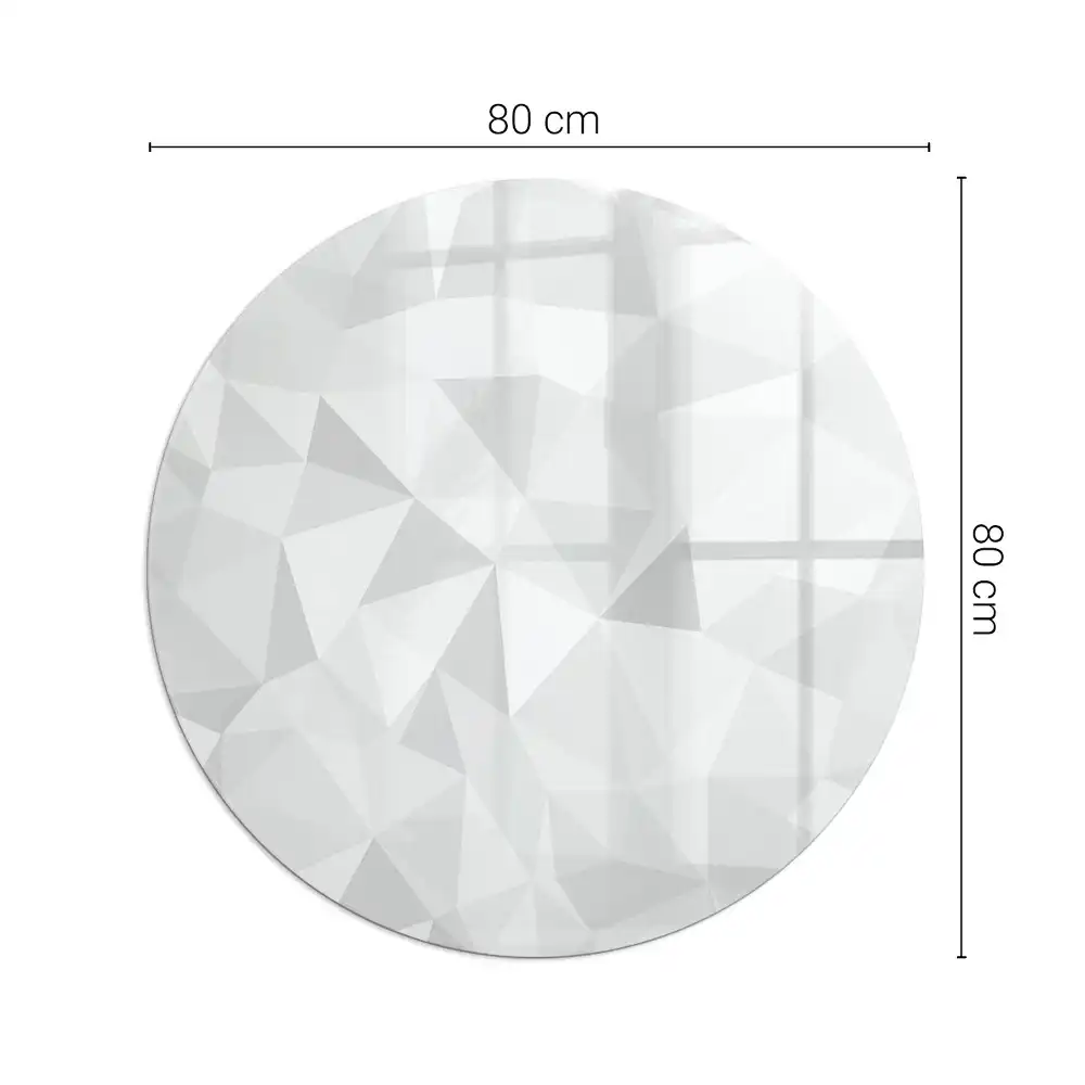Kulatá podložka před krb geometrická abstrakce ve tvarech