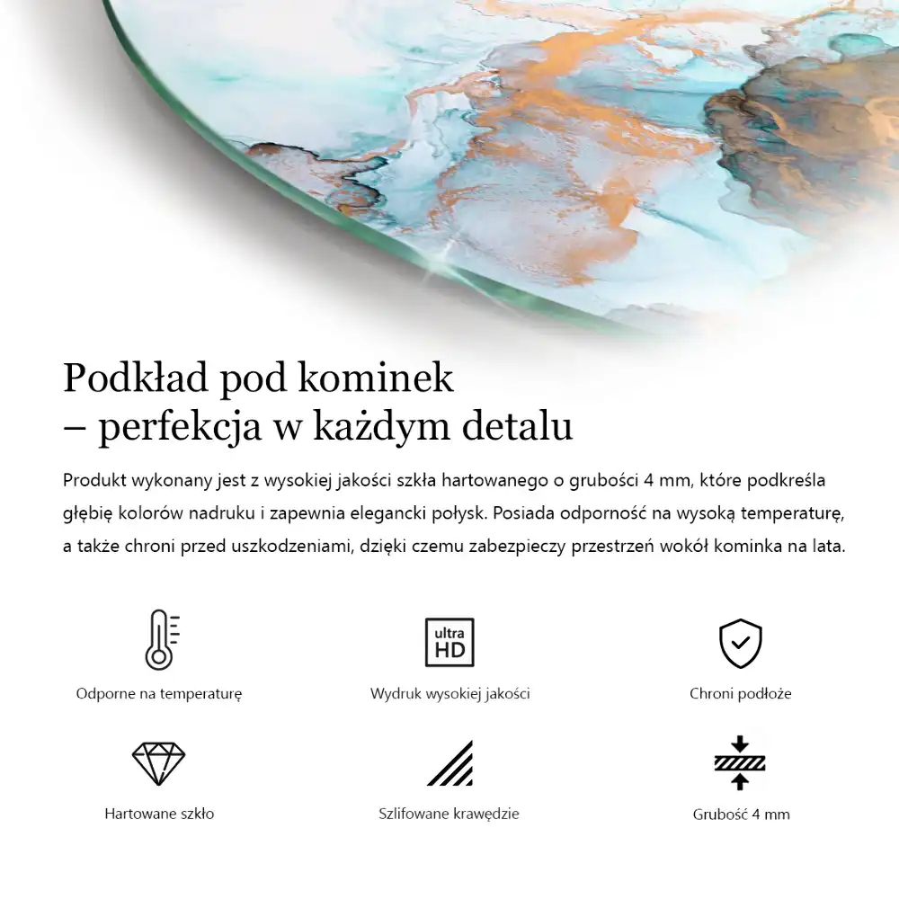Kulaté tvrzené sklo pod krbová kamna v růžové barvě
