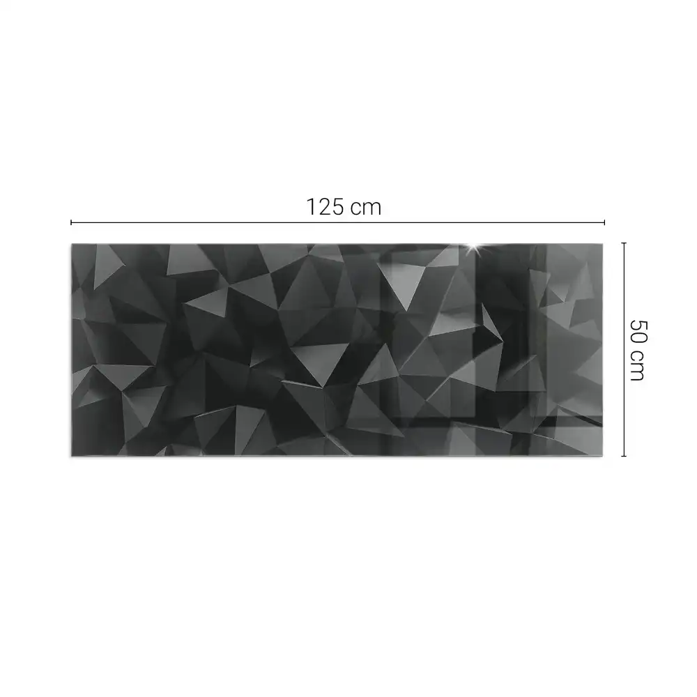 Obdélníkové sklo před kamna trojrozměrná geometrie
