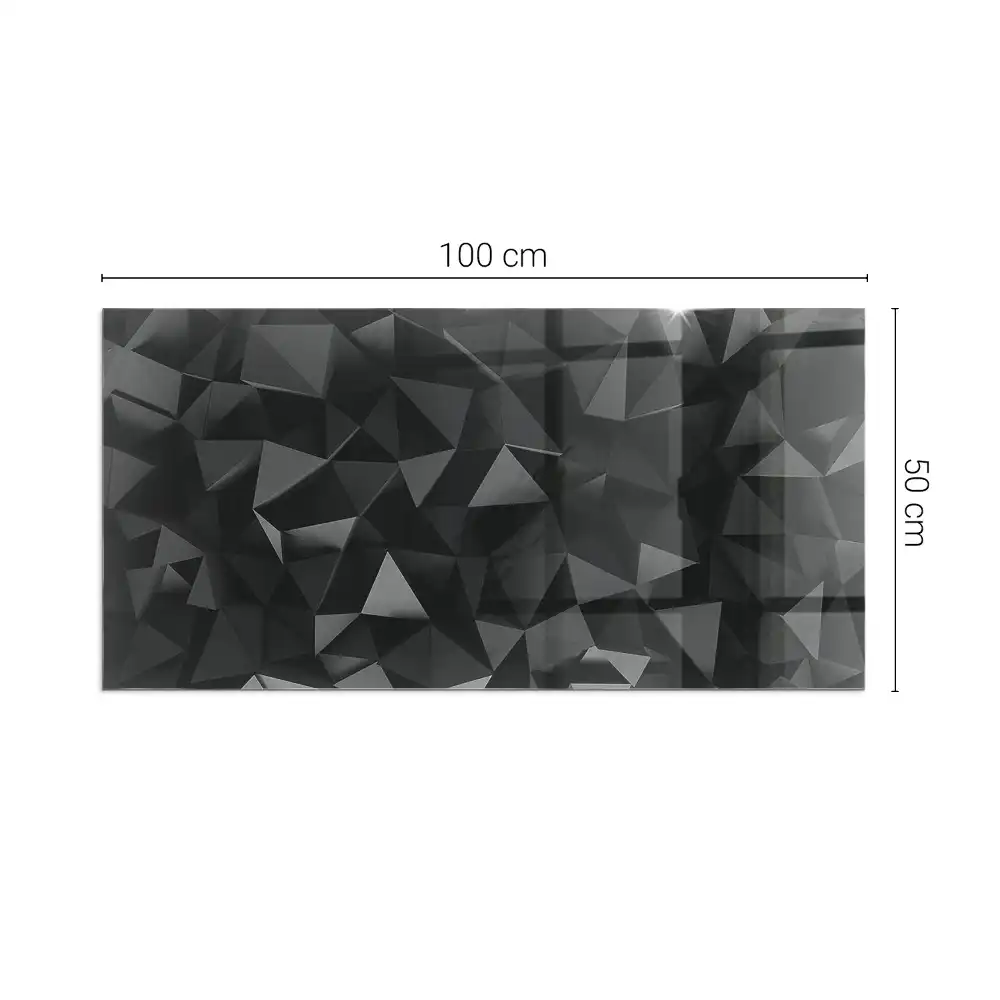 Obdélníkové sklo před kamna trojrozměrná geometrie