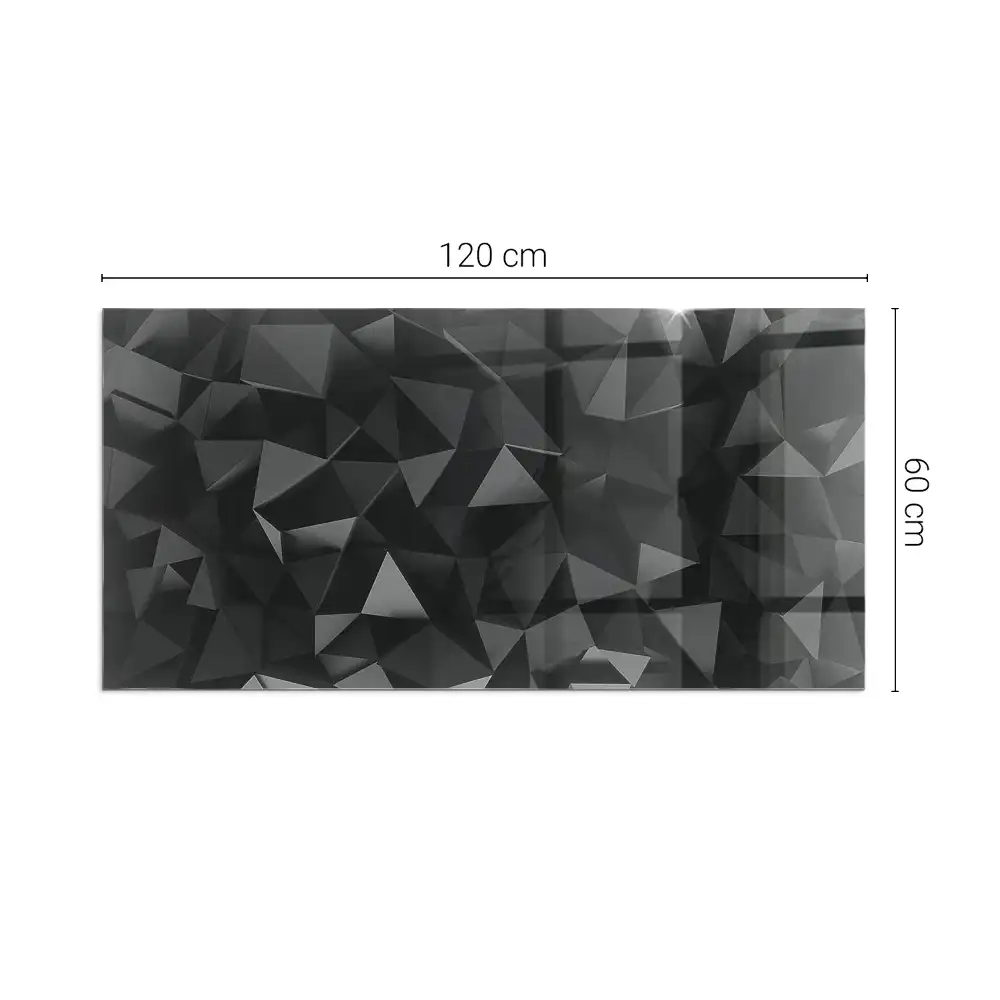 Obdélníkové sklo před kamna trojrozměrná geometrie