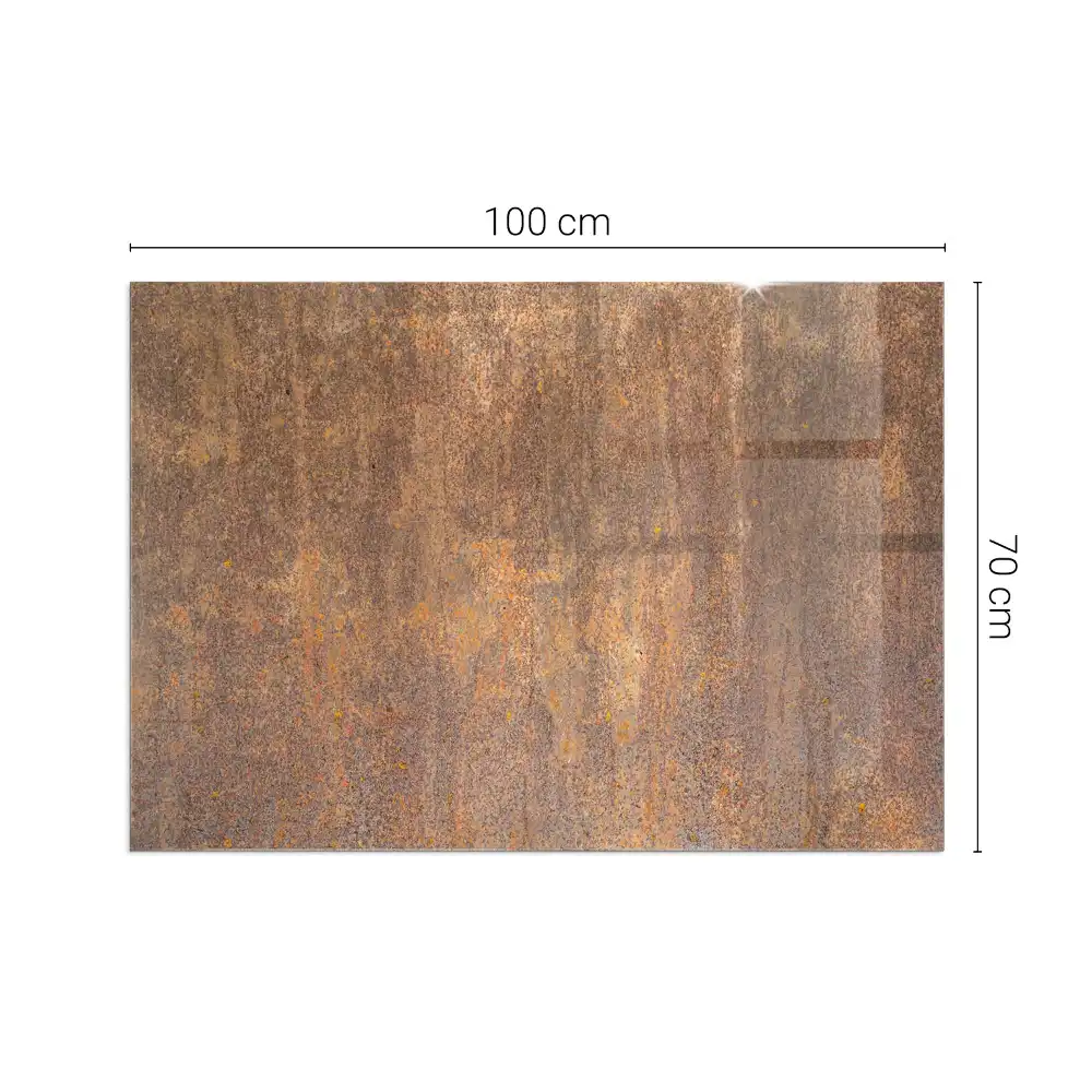 Obdélníkové sklo pod krb textura rezu
