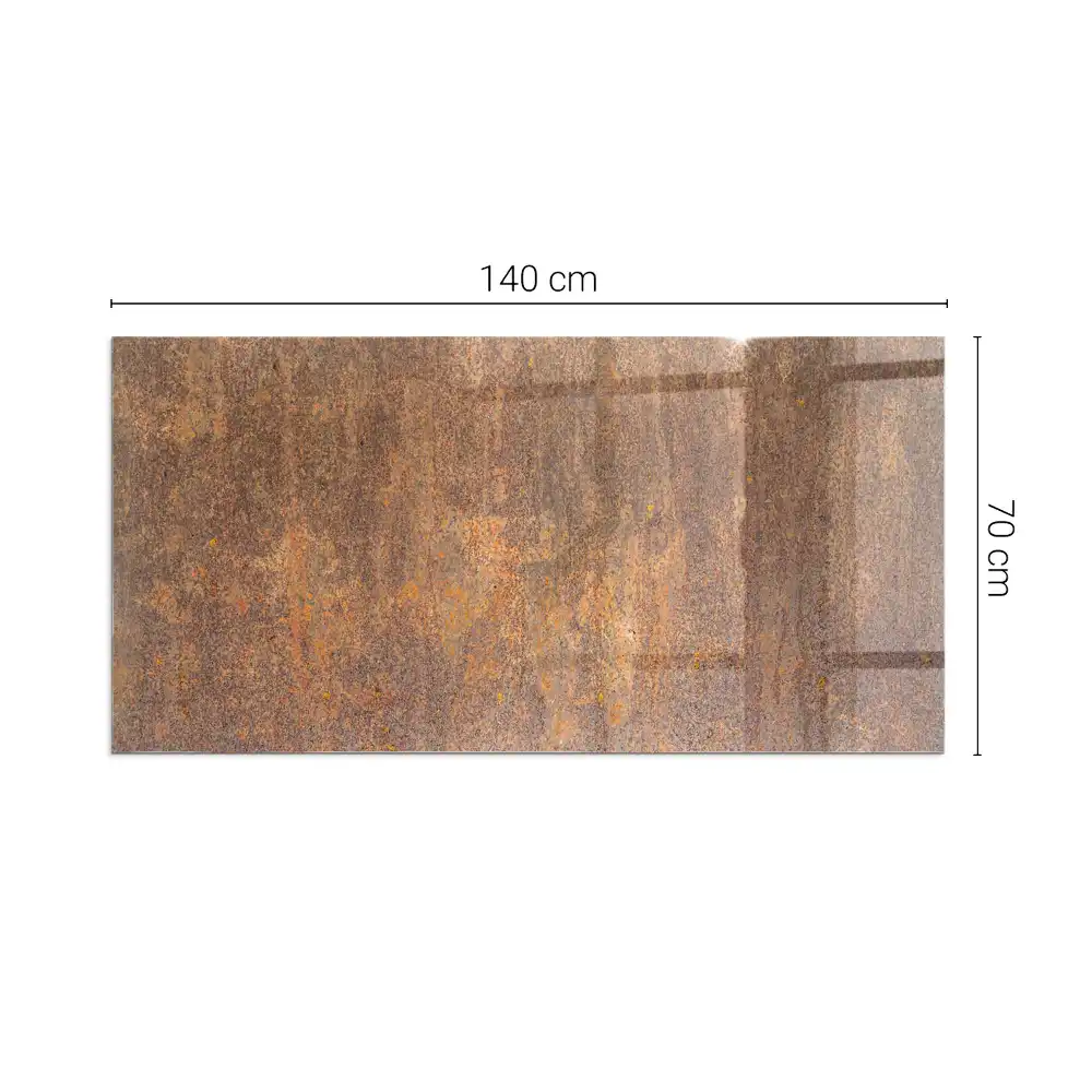 Obdélníkové sklo pod krb textura rezu