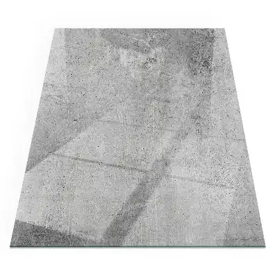 Obdélníkové sklo před kamna textura surového betonu