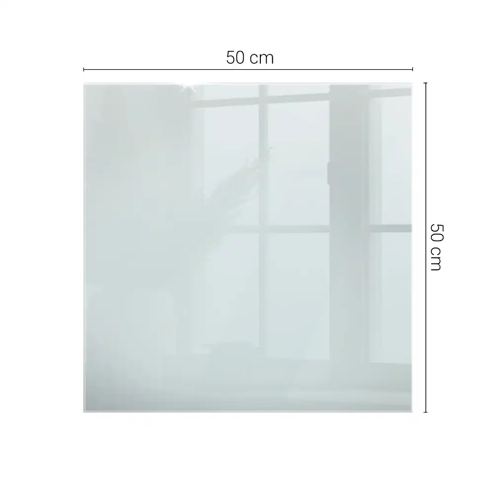 Čtvercová průhledná skleněná deska stolu