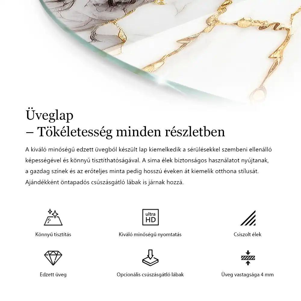 Kulatá stolová deska s přírodní dřevěnou strukturou