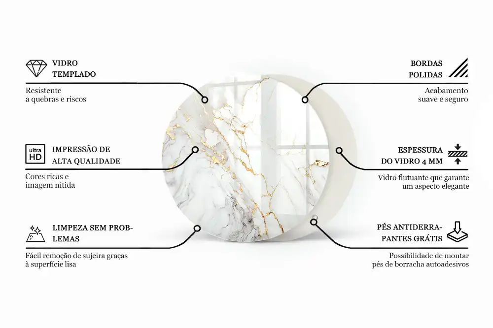 Deska na venkovní stůl s motivem přírodního kamene