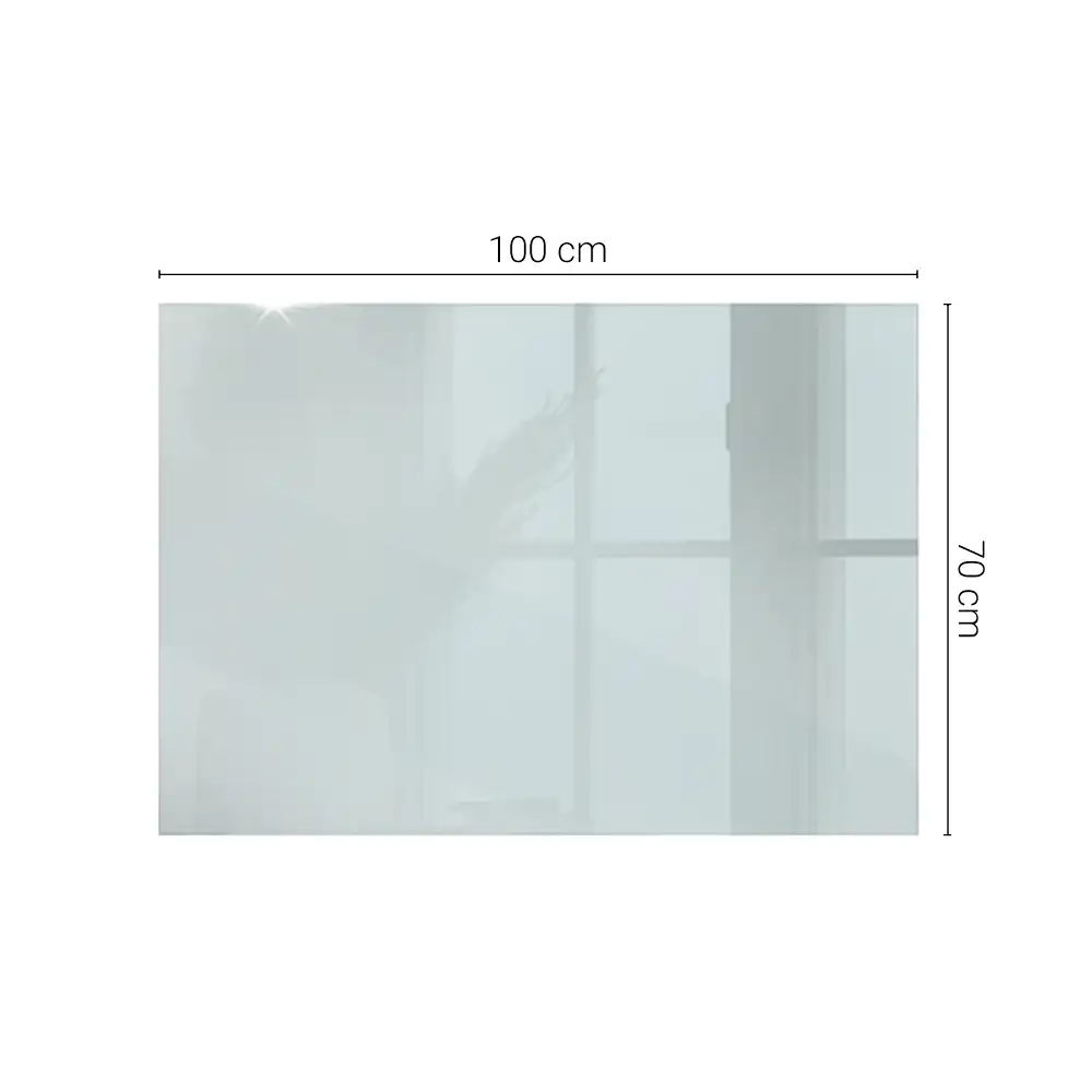 Obdélníková průhledná skleněná deska