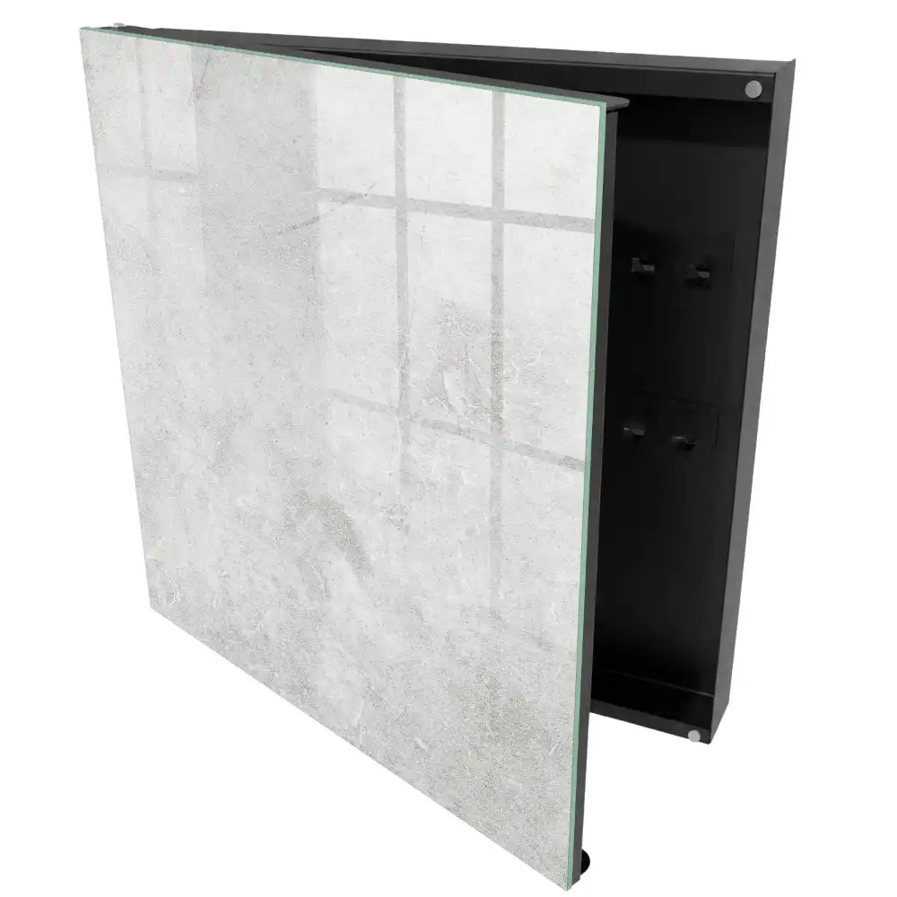 Minimalistická schránka na klíče v šedé textuře