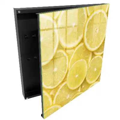 Box na klíče s motivem šťavnatých plátků citronu