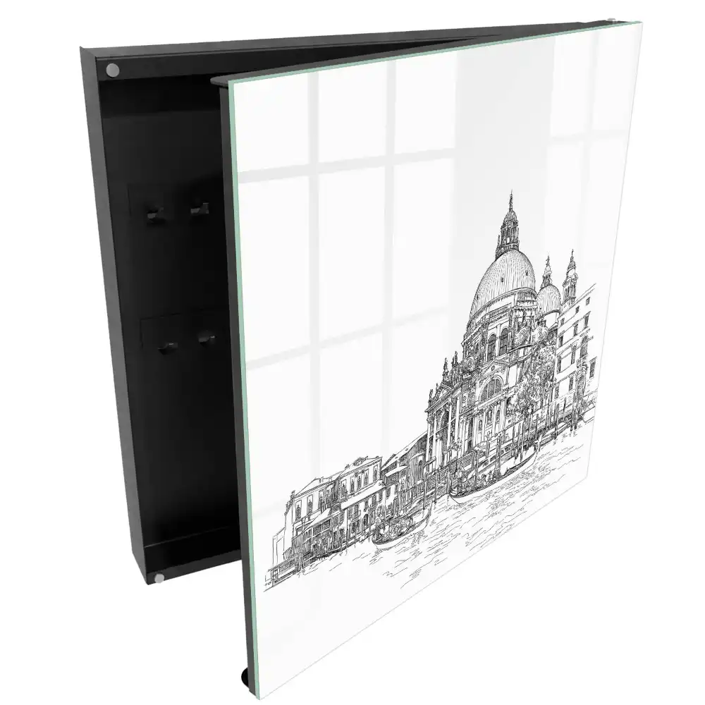 Box na klíče s motivem benátské architektury a gondol