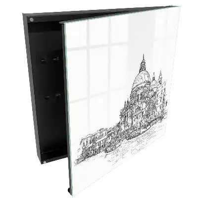 Box na klíče s motivem benátské architektury a gondol