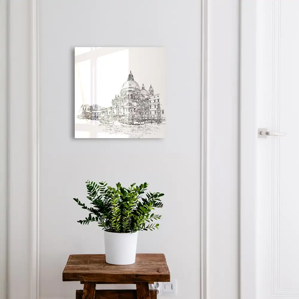 Box na klíče s motivem benátské architektury a gondol