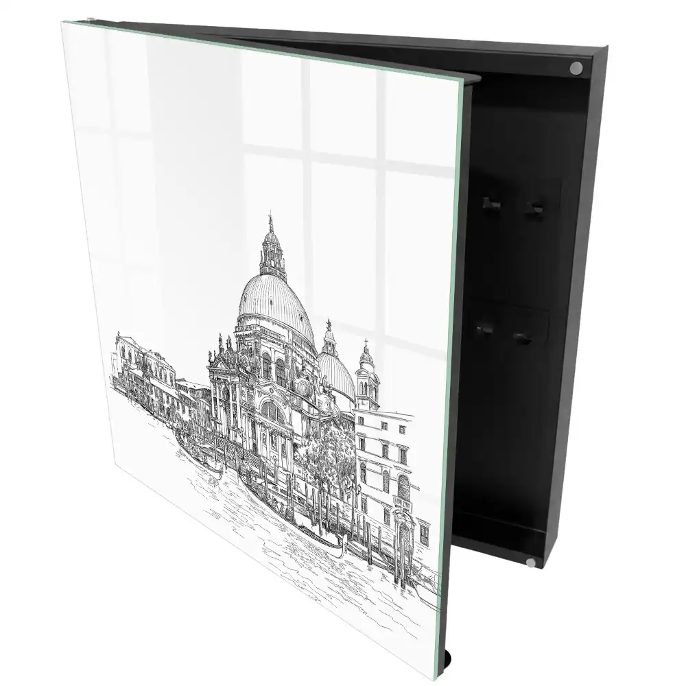 Box na klíče s motivem benátské architektury a gondol