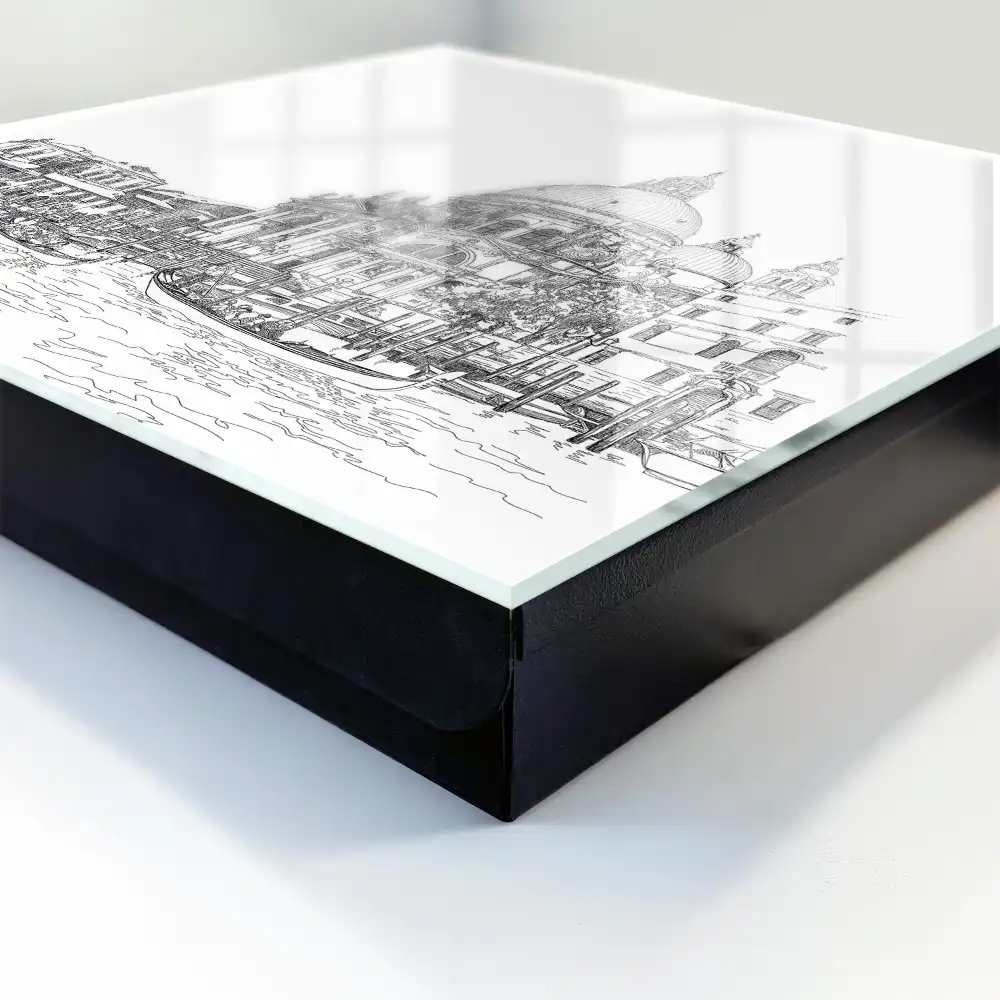 Box na klíče s motivem benátské architektury a gondol