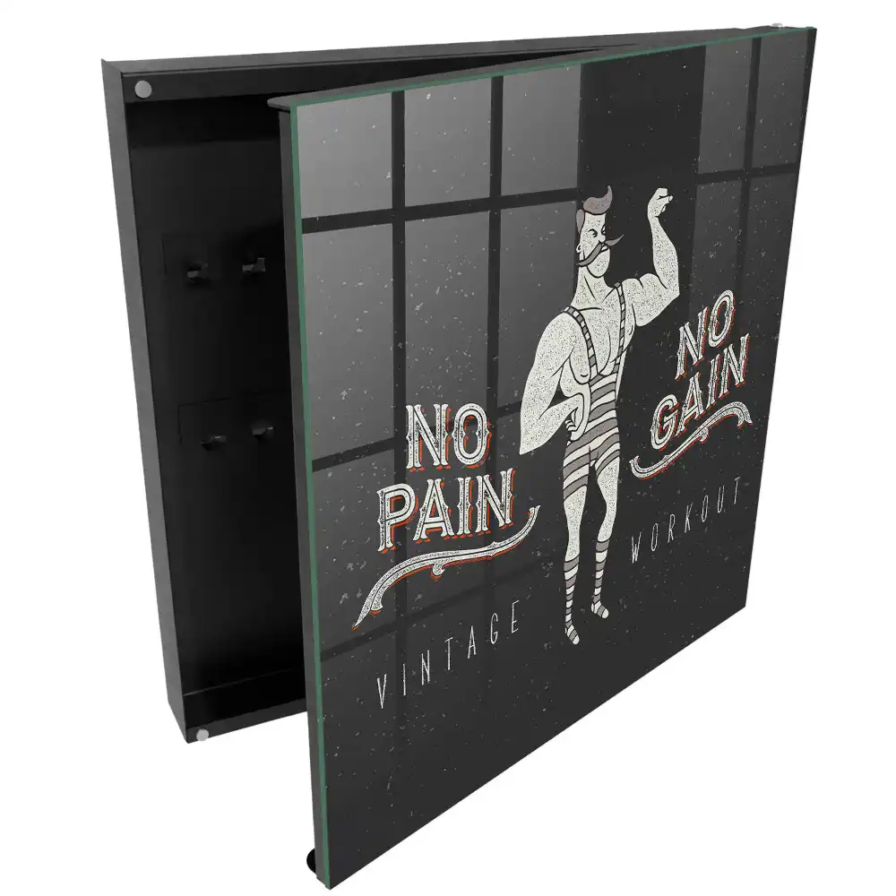 Retro box na klíče se silákem a motivujícím nápisem