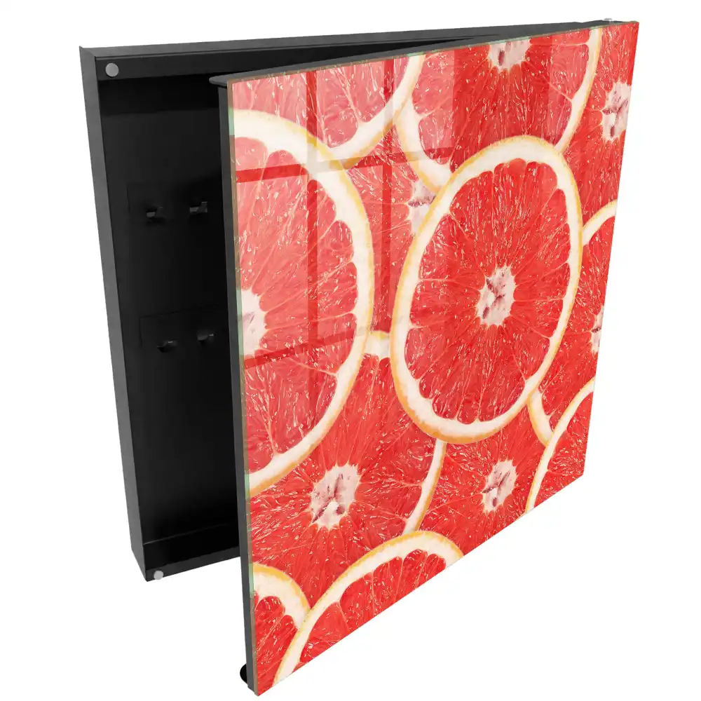 Nástěnná schránka na klíče s motivem grapefruitu