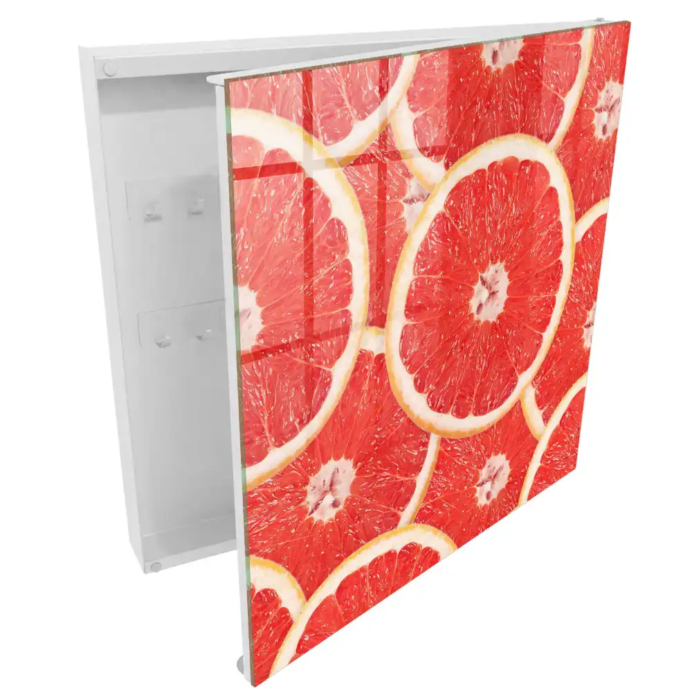 Nástěnná schránka na klíče s motivem grapefruitu