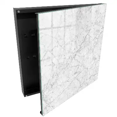 Box na klíče v šedém mramorovém provedení s elegantní texturou žilek