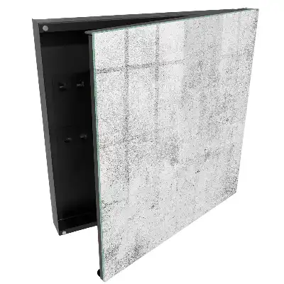 Box na klíče v designu šedého betonu do interiéru