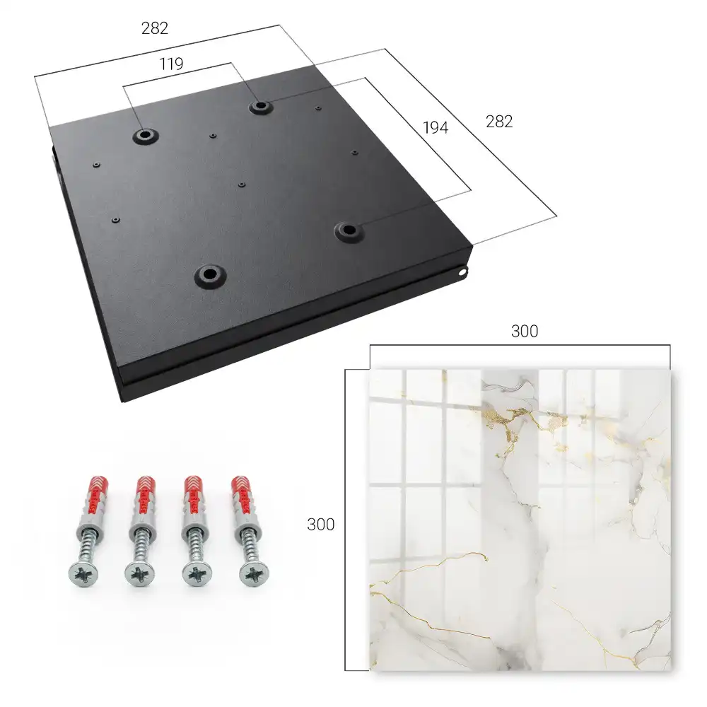 Elegantní box na klíče s mramorovým designem